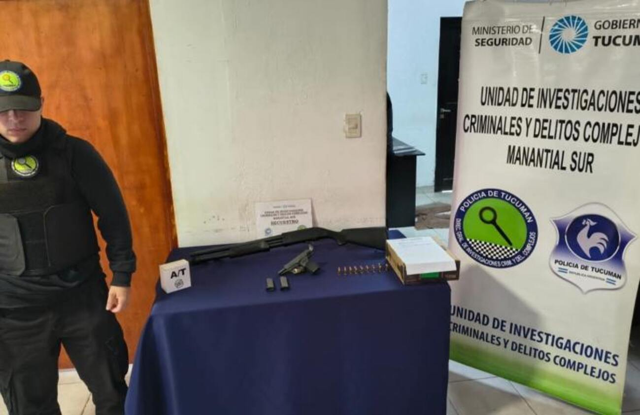 Secuestran armas y municiones en allanamientos por amenazas