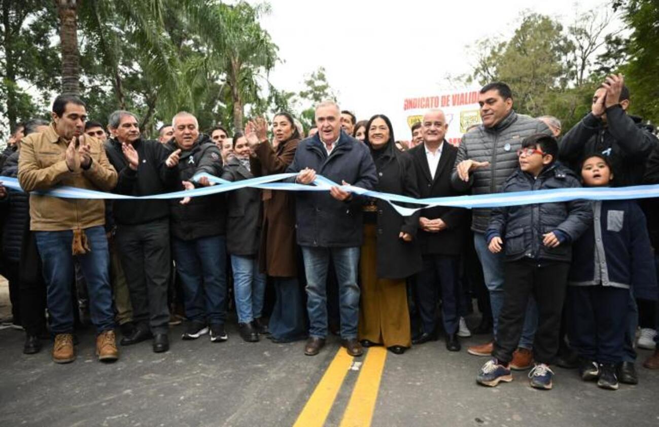 Jaldo inauguró el tramo Aguilares - Monte Bello de la ruta 331