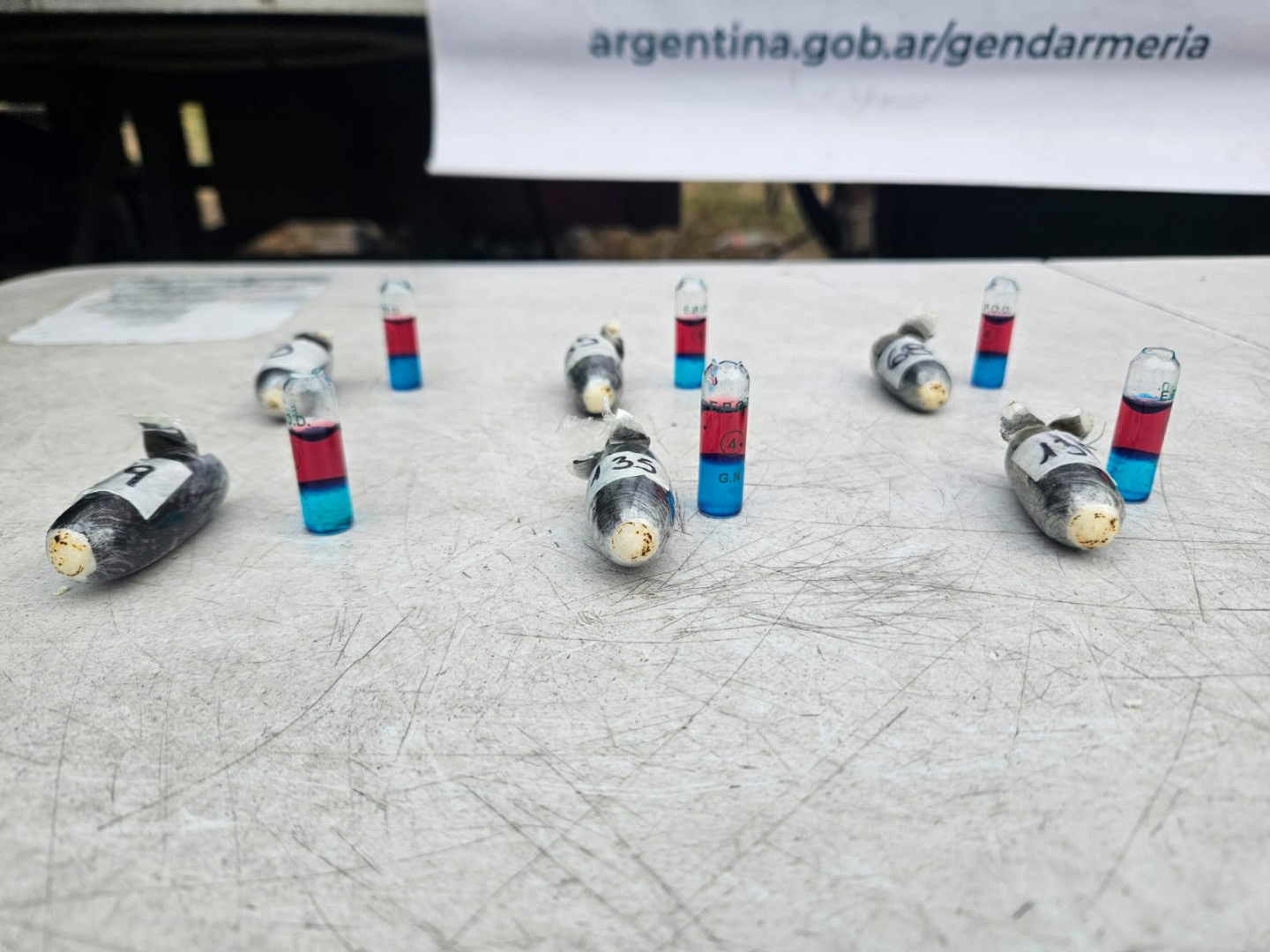 Gendarmes descubrieron cápsulas de cocaína en envases de shampoo