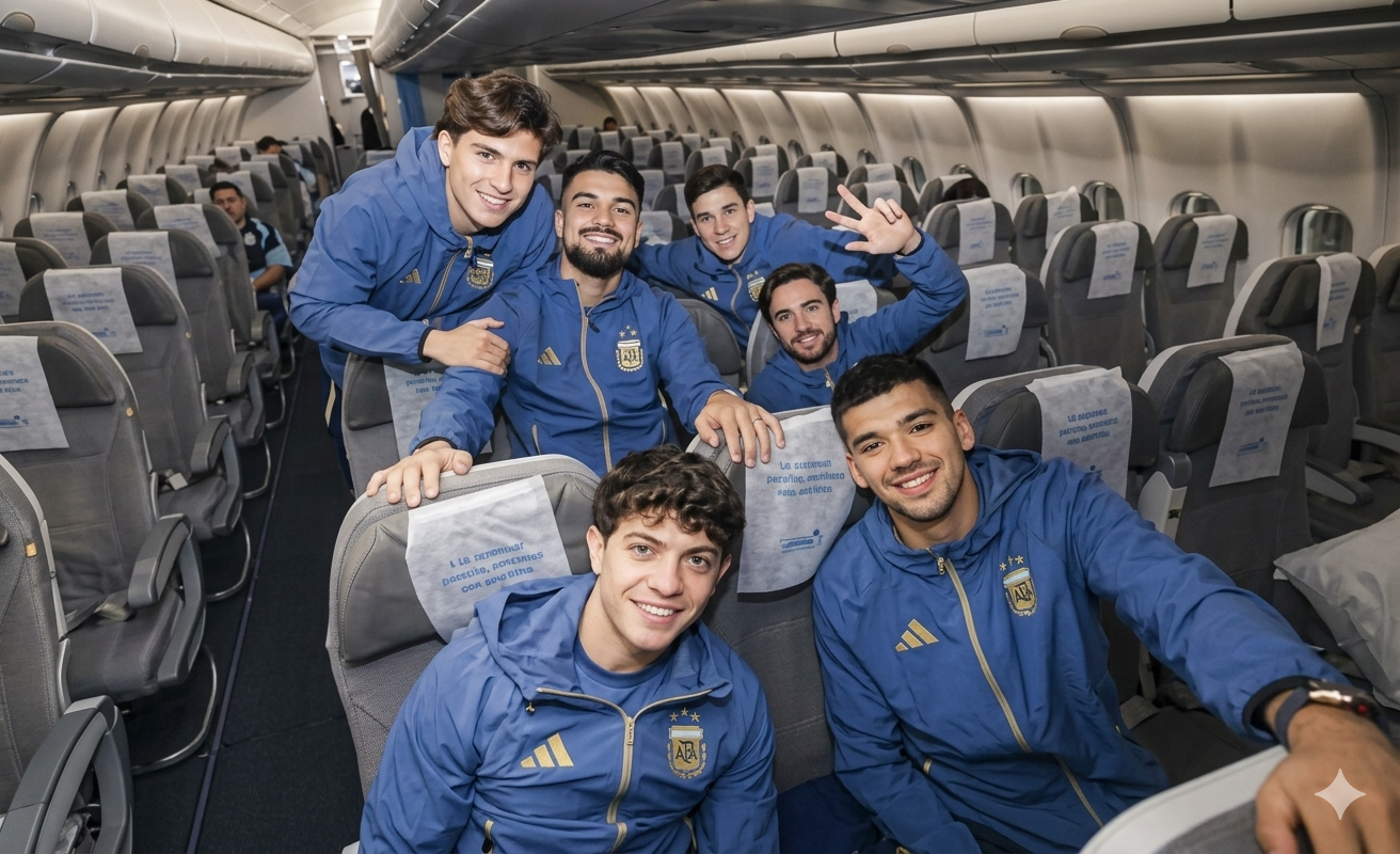 La Selección Argentina llegó a Estados Unidos