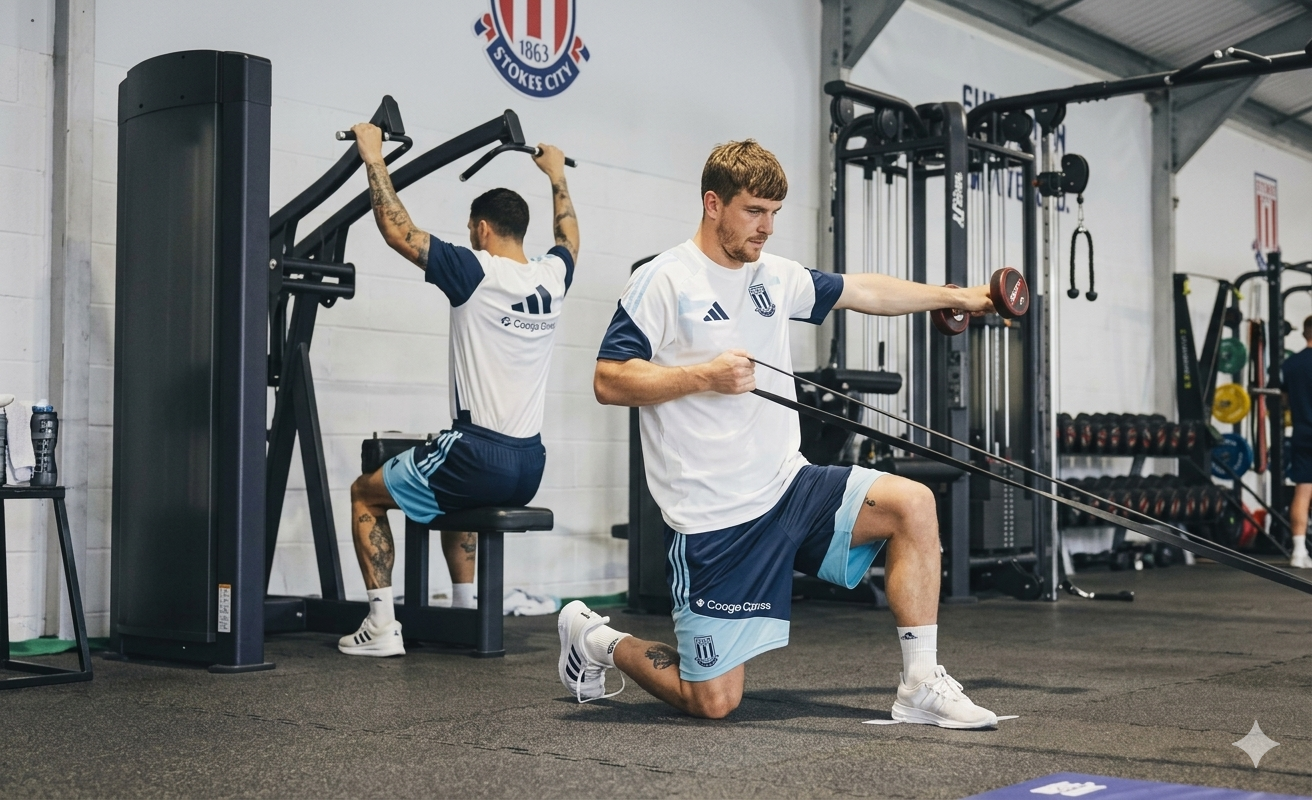 Primer entrenamiento de la Selección argentina en Kansas