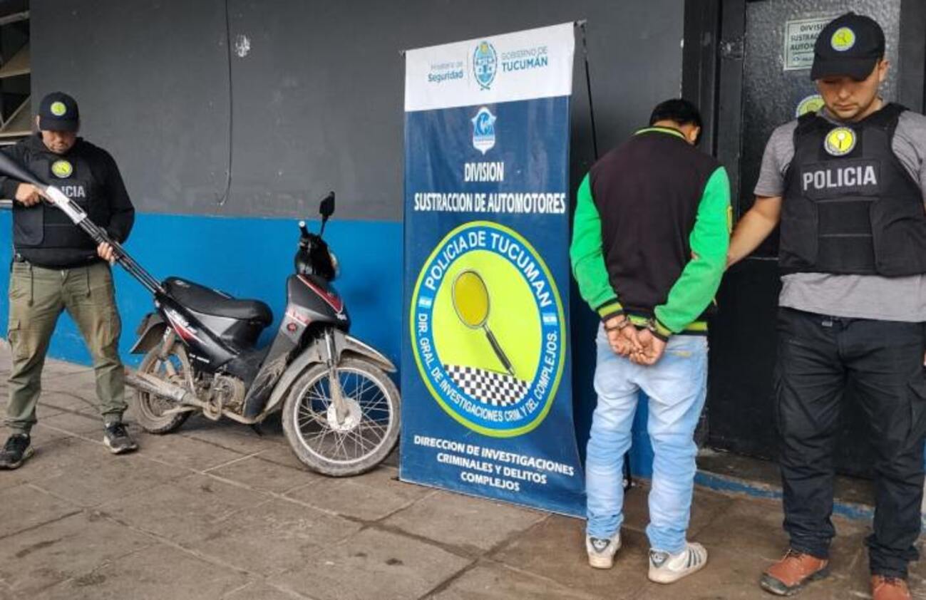 Atrapan al principal sospechoso del robo de una moto